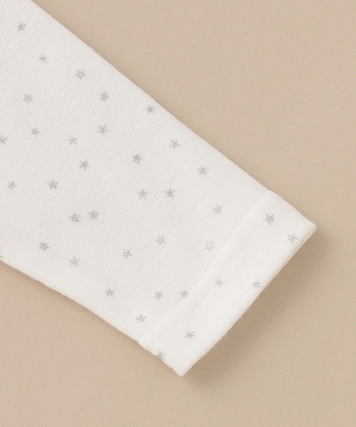 Sophie la girafe（ソフィーラジラフ）の「スターダストスムース長袖ボディスーツ【日本製】（肌着・キッズ・オフホワイト・80ｃｍ/70cm）」の5枚目の写真