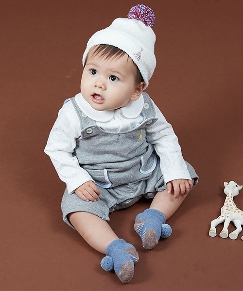 Sophie la girafe（ソフィーラジラフ）の「スターダストスムース長袖ボディスーツ【日本製】（肌着・キッズ・オフホワイト・80ｃｍ/70cm）」の11枚目の写真