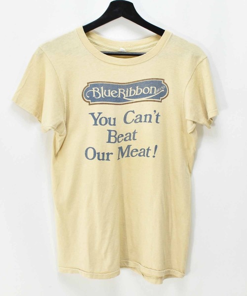 【ヴィンテージ古着】70s BLUE RIBBON フロント プリント Tシャツ(Tシャツ/カットソー)|VINTAGE(ヴィンテージ)