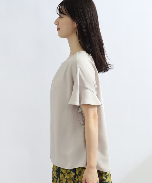 新品 リフレクト 洗える ラッフルスリーブ ブラウス Reflect（リフレクト）の「◇【洗える】ラッフルスリーブ