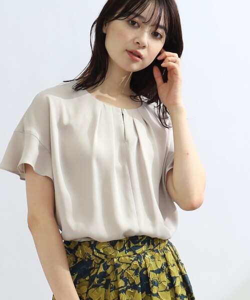 新品 リフレクト 洗える ラッフルスリーブ ブラウス Reflect（リフレクト）の「◇【洗える】ラッフルスリーブ
