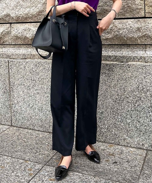 Petitle（プチレ）の「[ 低身長向けサイズ ] 選べるシルエットウエストベルトデザインパンツ（その他パンツ・レディース・ベージュ系/ブラウン/ブラウン系/ブラック/ベージュ系1/ブラック系/カーキ系/カーキ・PM/M/2M/1M）」の3枚目の写真