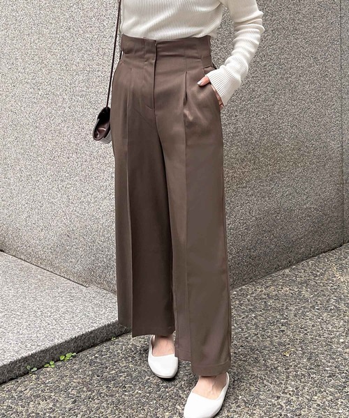 Petitle（プチレ）の「[ 低身長向けサイズ ] 選べるシルエットウエストベルトデザインパンツ（その他パンツ・レディース・ベージュ系/ブラウン/ブラウン系/ブラック/ベージュ系1/ブラック系/カーキ系/カーキ・PM/M/2M/1M）」の5枚目の写真