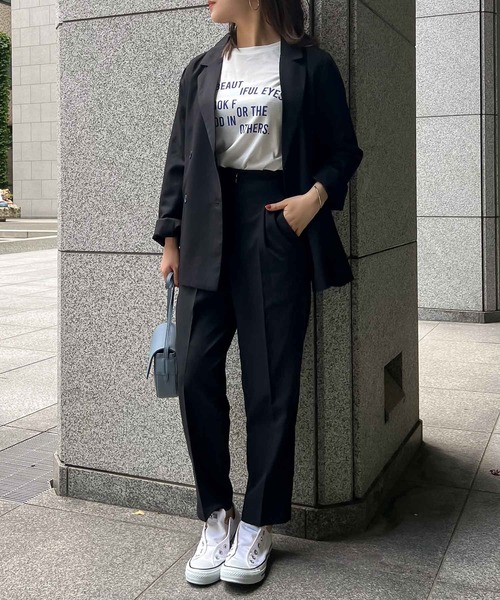 Petitle（プチレ）の「[ 低身長向けサイズ ] 選べるシルエットウエストベルトデザインパンツ（その他パンツ・レディース・ベージュ系/ブラウン/ブラウン系/ブラック/ベージュ系1/ブラック系/カーキ系/カーキ・PM/M/2M/1M）」の2枚目の写真