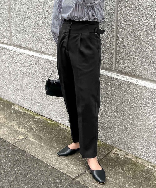 Petitle（プチレ）の「[ 低身長向けサイズ ] 選べるシルエットウエストベルトデザインパンツ（その他パンツ・レディース・ベージュ系/ブラウン/ブラウン系/ブラック/ベージュ系1/ブラック系/カーキ系/カーキ・PM/M/2M/1M）」の10枚目の写真