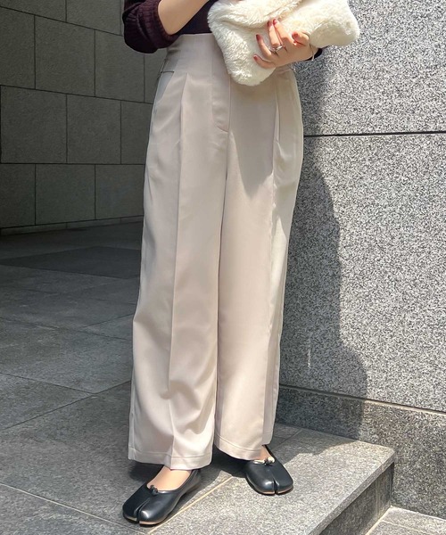 Petitle（プチレ）の「[ 低身長向けサイズ ] 選べるシルエットウエストベルトデザインパンツ（その他パンツ・レディース・ベージュ系/ブラウン/ブラウン系/ブラック/ベージュ系1/ブラック系/カーキ系/カーキ・PM/M/2M/1M）」の14枚目の写真