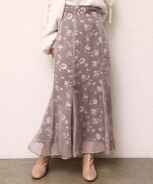 one after another NICE CLAUP | フラワープリントオーガンジースカート(スカート)