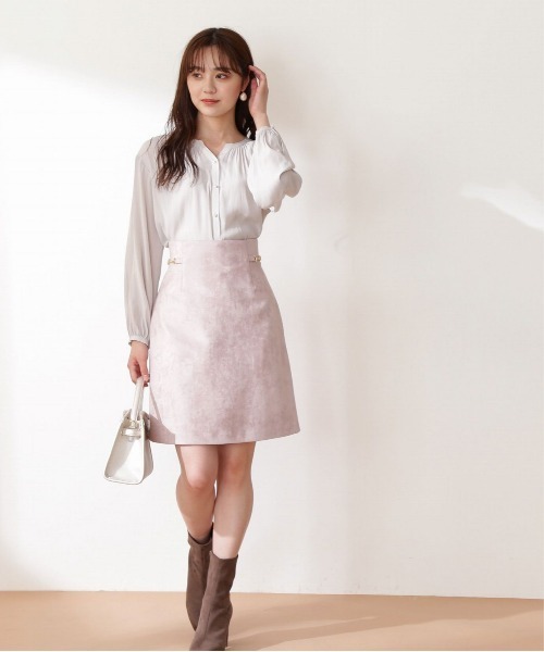 PROPORTION BODY DRESSING（プロポーションボディドレッシング）の「パール釦スキッパーカッセンブラウス / 1212210003（シャツ/ブラウス・レディース・ネイビー/グレー/ホワイト系その他・FREE）」の12枚目の写真