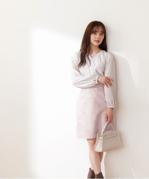 PROPORTION BODY DRESSING（プロポーションボディドレッシング）の「パール釦スキッパーカッセンブラウス / 1212210003（シャツ/ブラウス・レディース・ネイビー/グレー/ホワイト系その他・FREE）」の13枚目の写真