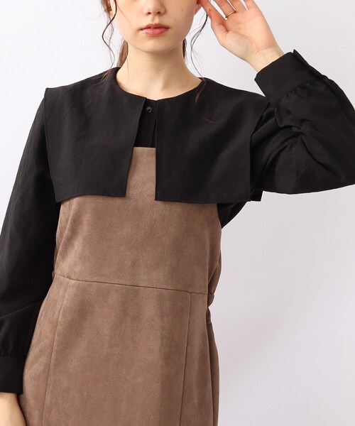 DRESKIP（ドレスキップ）の「◆大人かわいい着こなしに！ビッグ襟セ－ラカラ－ブラウス（シャツ/ブラウス・レディース・ナチュラル/ブラック/ピンク系・02/03）」の2枚目の写真