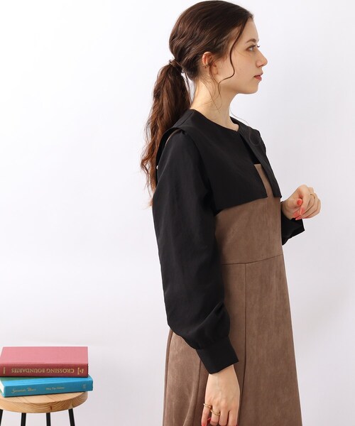 DRESKIP（ドレスキップ）の「◆大人かわいい着こなしに！ビッグ襟セ－ラカラ－ブラウス（シャツ/ブラウス・レディース・ナチュラル/ブラック/ピンク系・02/03）」の11枚目の写真