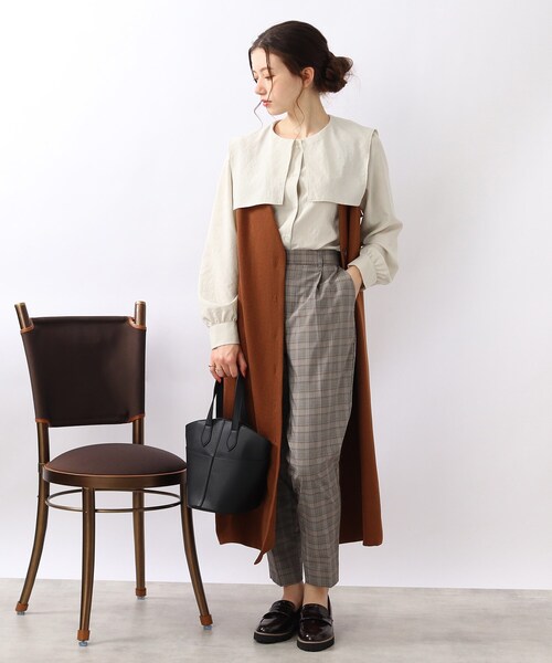 DRESKIP（ドレスキップ）の「◆大人かわいい着こなしに！ビッグ襟セ－ラカラ－ブラウス（シャツ/ブラウス・レディース・ナチュラル/ブラック/ピンク系・02/03）」の20枚目の写真