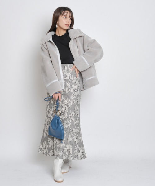 【美品♡】mystrada マイストラーダ　ボリュームボアライダースジャケット Mystrada（マイストラーダ）の「ボリュームボアライダースジャケット