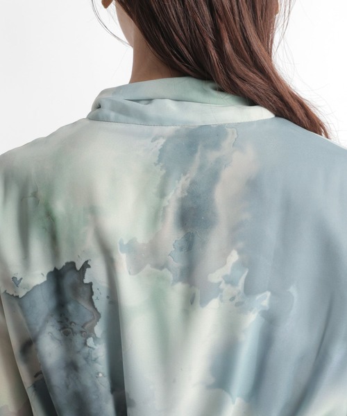 Andemiu(アンデミュウ)の「InkArtボウタイワンピース168834(ワンピース・レディース・ブルー/キャメル/その他10・FREE)」の13枚目の写真