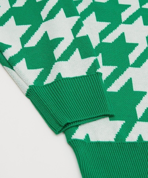 improves(インプローブス)の「【improves】千鳥格子柄 ニット カーディガン(カーディガン/ボレロ・メンズ・ブラウン/グリーン/ブラック/ラベンダー/ブルー/グレー・LARGE/MEDIUM)」の10枚目の写真