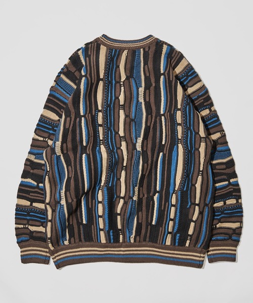 ADPOSION（アドポーション）の「3Dジャガードニット（ニット/セーター・メンズ・ブラック/ネイビー/グリーン・MEDIUM/LARGE）」の5枚目の写真