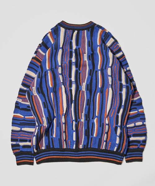 ADPOSION（アドポーション）の「3Dジャガードニット（ニット/セーター・メンズ・ブラック/ネイビー/グリーン・MEDIUM/LARGE）」の9枚目の写真