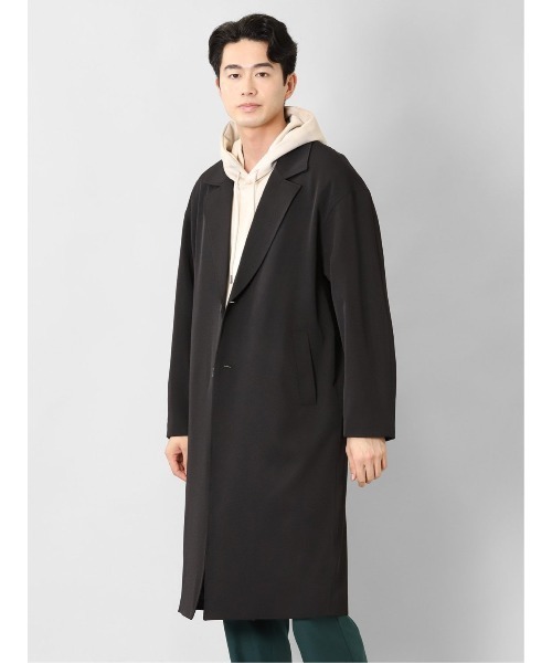semantic design（セマンティックデザイン）の「セマンティックデザイン ビッグラペル シングルコート（チェスターコート・メンズ・ブラック/グリーン系その他/ベージュ・LARGE/MEDIUM/X-LARGE/S）」の2枚目の写真