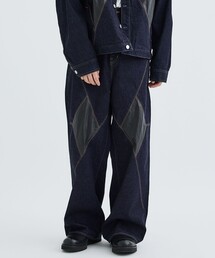Jieda | <別注>PATCH DENIM WIDE PANTS(デニムパンツ)