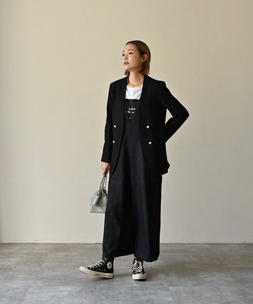 HERENCIA（ヘレンチア）の「ノーカラー パールボタン ジャケット（ノー