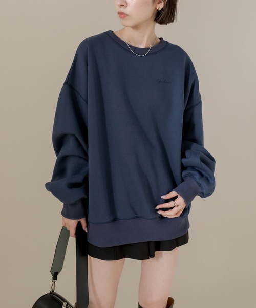 mline（エムライン）の「[mline] ボリュームスウェット（スウェット・レディース・ネイビー/グレー・FREE）」の21枚目の写真