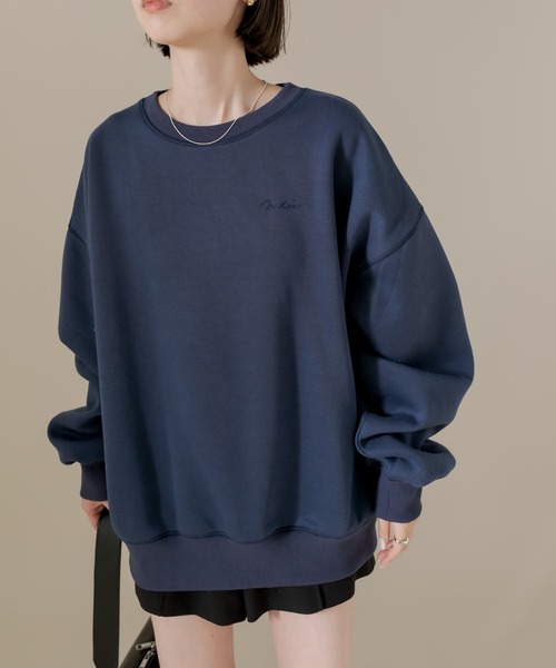 mline（エムライン）の「[mline] ボリュームスウェット（スウェット・レディース・ネイビー/グレー・FREE）」の14枚目の写真