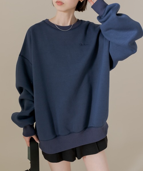 mline（エムライン）の「[mline] ボリュームスウェット（スウェット・レディース・ネイビー/グレー・FREE）」の7枚目の写真