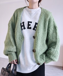 reca | 3GGアルパカ混ルーズニットカーディガン(カーディガン/ボレロ)