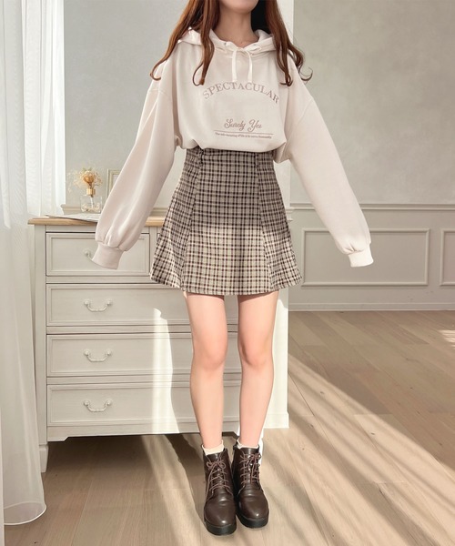 apres jour(アプレジュール)の「サテンリボンロゴパーカー【ZOZOTOWN限定アイテム】(パーカー・レディース・ネイビー/スモークピンク/ライトピンク/アイボリー・フリー/X-LARGE)」の10枚目の写真