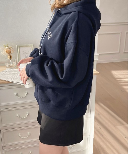 apres jour(アプレジュール)の「サテンリボンロゴパーカー【ZOZOTOWN限定アイテム】(パーカー・レディース・ネイビー/スモークピンク/ライトピンク/アイボリー・フリー/X-LARGE)」の17枚目の写真