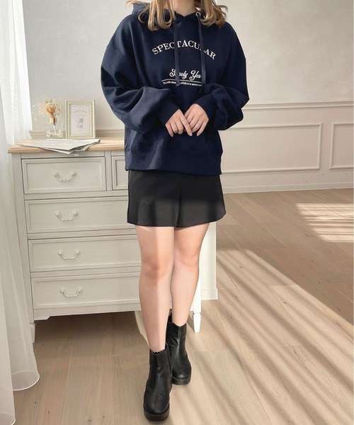 セール】サテンリボンロゴパーカー【ZOZOTOWN限定アイテム】（パーカー