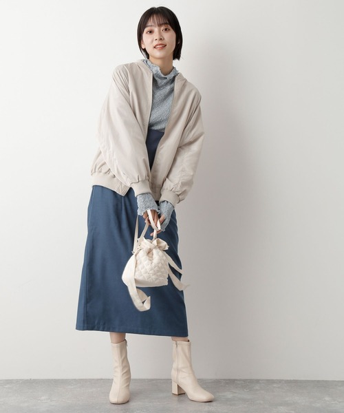 mysty woman（ミスティウーマン）の「レースアップナロー2WAYスカート 170587（スカート・レディース・ブラウン/ブルー/アイボリー/グレー系その他/ベージュ系その他・FREE）」の7枚目の写真