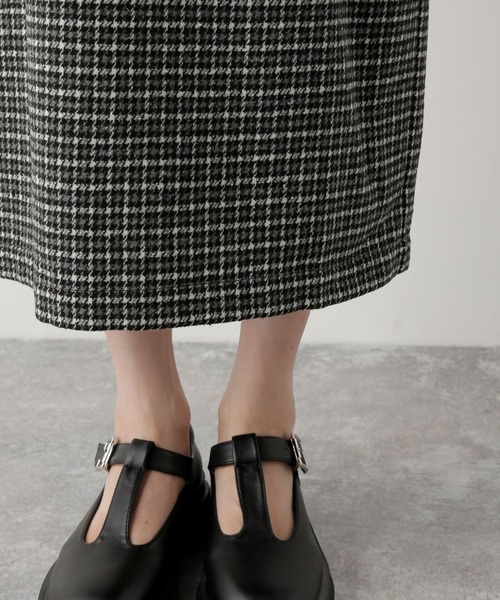 mysty woman（ミスティウーマン）の「レースアップナロー2WAYスカート 170587（スカート・レディース・ブラウン/ブルー/アイボリー/グレー系その他/ベージュ系その他・FREE）」の16枚目の写真