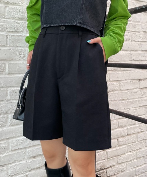 CIAOPANIC（チャオパニック）の「スタイルアップイージーショートパンツ（その他パンツ・レディース・ブラウン/ブラック/アイボリー・SMALL/MEDIUM）」の3枚目の写真