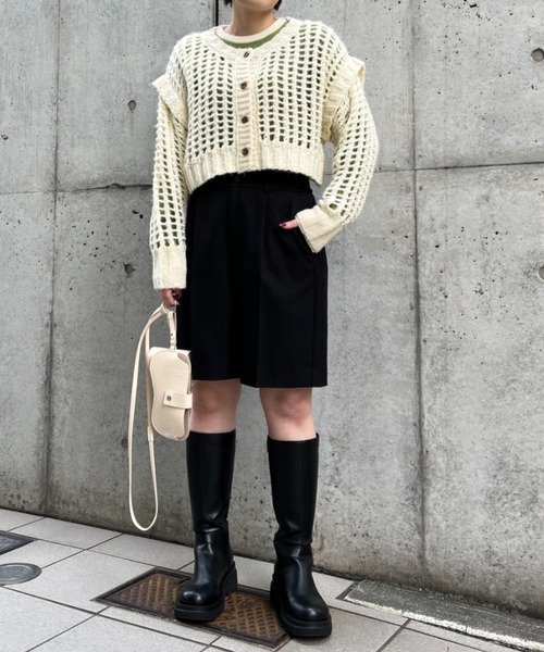 CIAOPANIC（チャオパニック）の「スタイルアップイージーショートパンツ（その他パンツ・レディース・ブラウン/ブラック/アイボリー・SMALL/MEDIUM）」の19枚目の写真