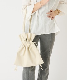 Actually | フェイクレザー 巾着2wayトート(トートバッグ)