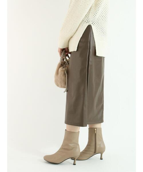 Te chichi（テチチ）の「エコレザーアウトポケットタイトスカート（スカート・レディース・ブラック/ブラウン・SMALL/MEDIUM）」の12枚目の写真