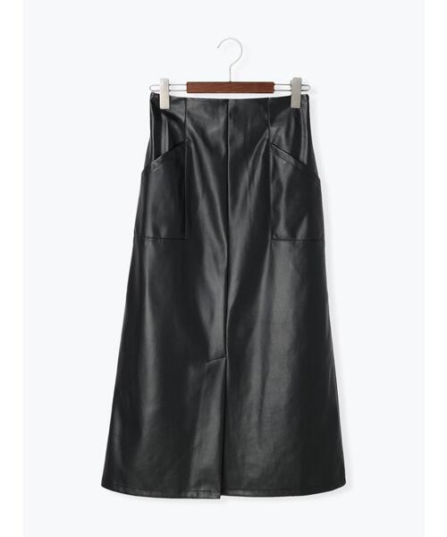 Te chichi（テチチ）の「エコレザーアウトポケットタイトスカート（スカート・レディース・ブラック/ブラウン・SMALL/MEDIUM）」の16枚目の写真