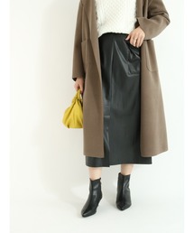 Te chichi | エコレザーアウトポケットタイトスカート(スカート)