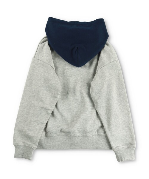 NAUTICA（ノーティカ）の「【NAUTICA/ノーティカ】アップリケロゴ裏毛パーカー（スウェット・キッズ・杢グレー/ネイビー/アイボリー/ブルーグレー/マスタード/ダークグリーン・130/120/140/150）」の18枚目の写真