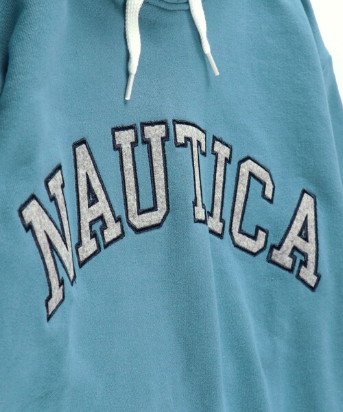NAUTICA（ノーティカ）の「【NAUTICA/ノーティカ】アップリケロゴ裏毛パーカー（スウェット・キッズ・杢グレー/ネイビー/アイボリー/ブルーグレー/マスタード/ダークグリーン・130/120/140/150）」の16枚目の写真
