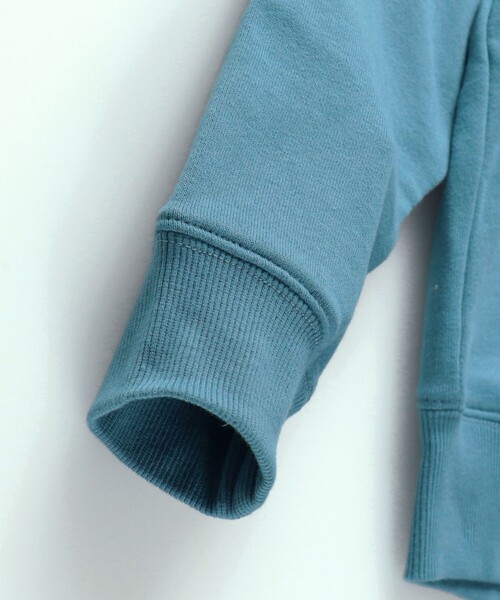 NAUTICA（ノーティカ）の「【NAUTICA/ノーティカ】アップリケロゴ裏毛パーカー（スウェット・キッズ・杢グレー/ネイビー/アイボリー/ブルーグレー/マスタード/ダークグリーン・130/120/140/150）」の7枚目の写真