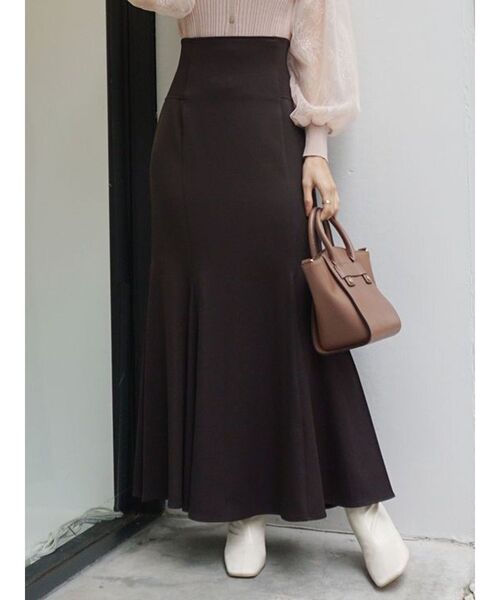 MERCURYDUO（マーキュリーデュオ）の「ウエストリブ切替マーメイドスカート（スカート・レディース・ライトグレー/ダークブラウン/ブルー/アイボリー/その他/その他1・SMALL/MEDIUM）」の3枚目の写真