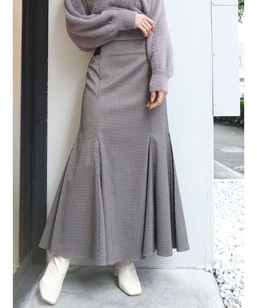 MERCURYDUO（マーキュリーデュオ）の「ウエストリブ切替マーメイドスカート（スカート・レディース・ライトグレー/ダークブラウン/ブルー/アイボリー/その他/その他1・SMALL/MEDIUM）」の6枚目の写真