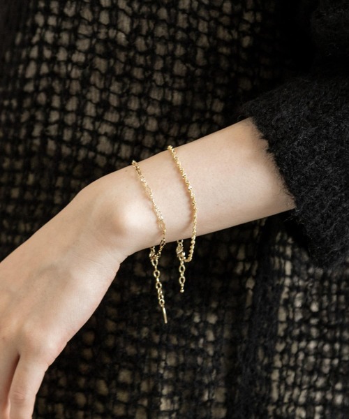 SMELLY（スメリー）の「2セットブレスレット（ブレスレット・レディース・ゴールド/シルバー・-）」の2枚目の写真