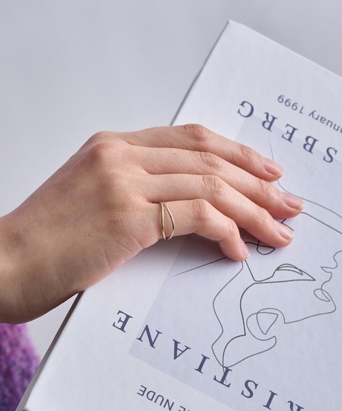 SETUP7(セットアップセブン)の「【SETUP7】14KGF ウェーブリング HKO(リング・レディース・ゴールド・11/9/15 /13)」の3枚目の写真