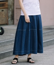 Munich | 8ozウォッシュデニムマキシバルーンスカート(デニムスカート)