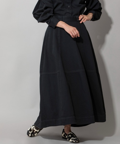 Munich（ミューニック）の「8ozウォッシュデニムマキシバルーンスカート（デニムスカート・レディース・ネイビー/ブラック/ブルー・XS/S/M）」の14枚目の写真