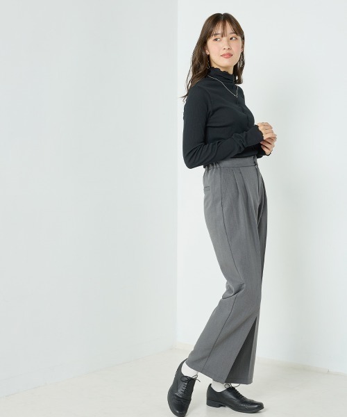 OMNES(オムネス)の「TRストレッチタックテーパードパンツ(その他パンツ・レディース・ピンク/モスグリーン/モカ/ブラック/グレー・LARGE/MEDIUM/X-LARGE)」の11枚目の写真