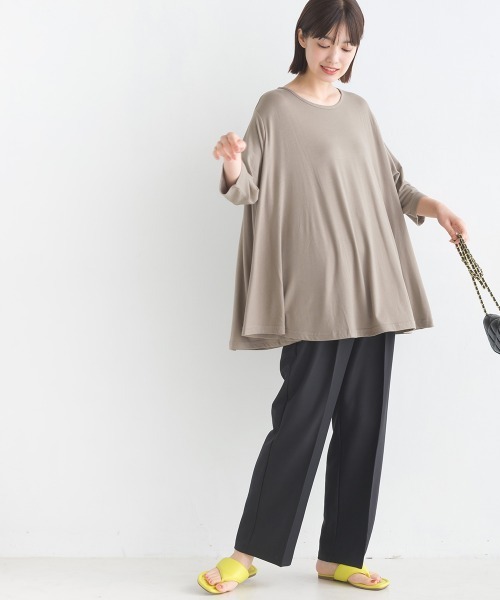 OMNES(オムネス)の「TRストレッチタックテーパードパンツ(その他パンツ・レディース・ピンク/モスグリーン/モカ/ブラック/グレー・LARGE/MEDIUM/X-LARGE)」の14枚目の写真